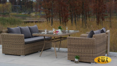 &quot;Латте&quot; плетеный стол из искусственного ротанга 200х90см, цвет соломенный