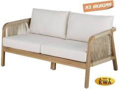 Диван деревянный двухместный