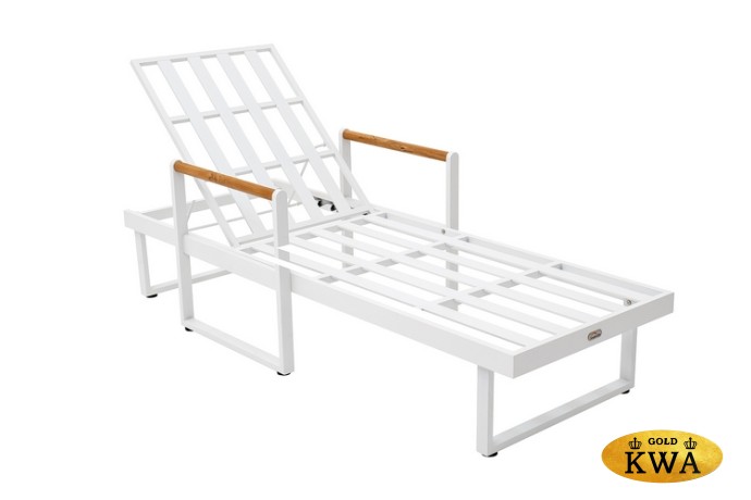 Шезлонг из алюминия MAYA белый Joygarden