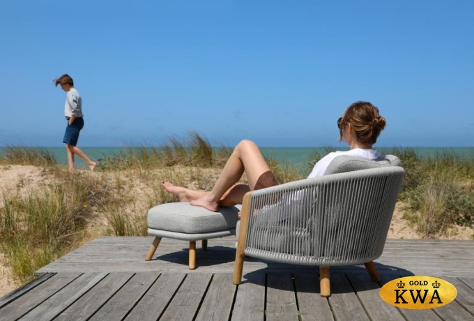 Avesta Комплект лаунж мебели серый, тик/алюминий/веревка