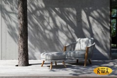 Avesta Комплект лаунж мебели серый, тик/алюминий/веревка