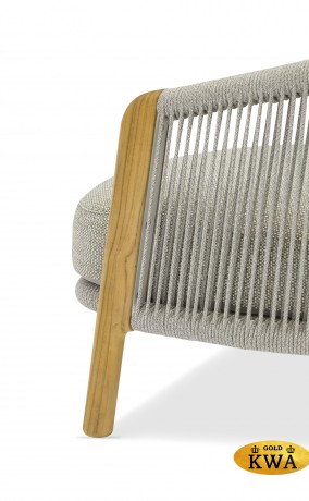 Avesta Комплект лаунж мебели серый, тик/алюминий/веревка