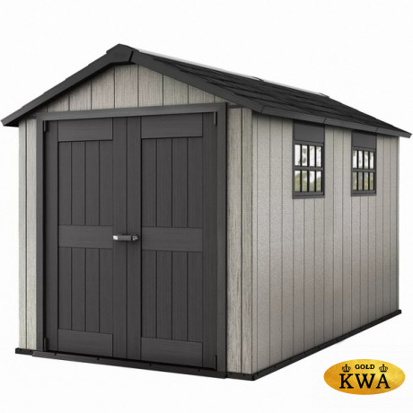 Сарай-хозблок из пластика+ДПК Oakland 7511 серый