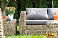 &quot;Кальяри&quot; лаунж-зона из искусственного ротанга (гиацинт), цвет соломенный