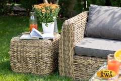 &quot;Кальяри&quot; лаунж-зона из искусственного ротанга (гиацинт), цвет соломенный