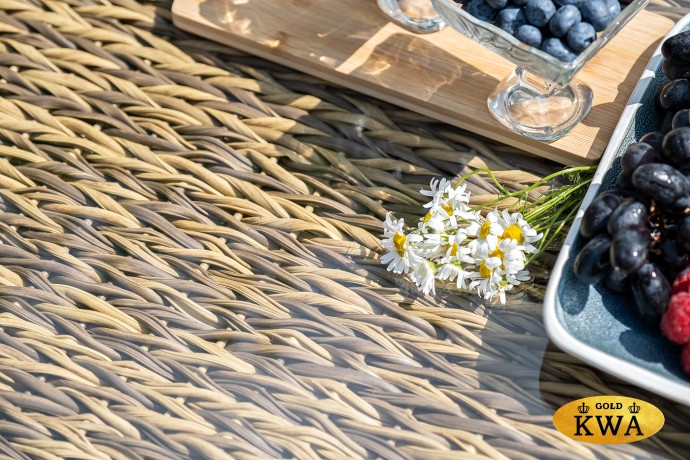 "Кальяри" лаунж-зона из искусственного ротанга (гиацинт), цвет соломенный