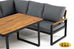 Угловой комплект из алюминия TOPA с обеденным столом  Joygarden