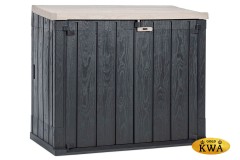Ящик пластиковый TOOMAX STORA WAY PLUS XL 1270л, антрацит/светло-серый