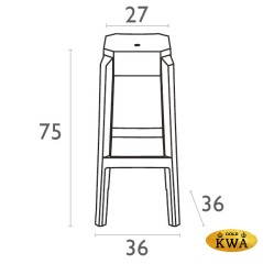 Табурет прозрачный барный