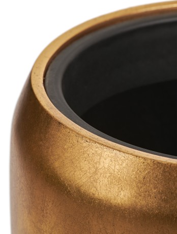 Кашпо TREEZ Effectory Metal Сусальное золото д-43 см, в-68 см