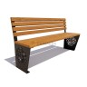 Скамейка «Индия» (1,2 лиственница,30х60)