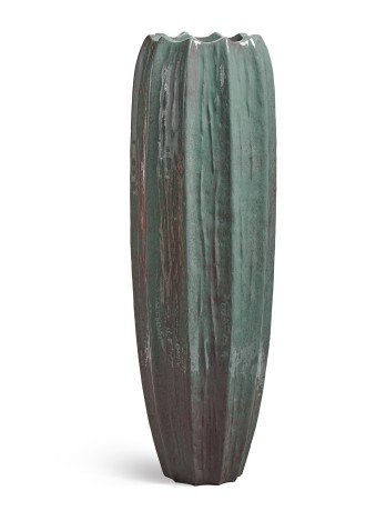 Кашпо TREEZ Effectory Aura Высокая Кашпо-ваза Изумрудный лак д-45 см, в-135 см 1/1