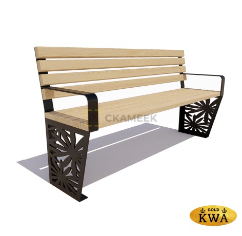 Скамейка «Ромашка» (2,0 ангарская сосна,40х60)