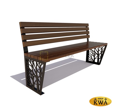 Скамейка «Роща» без подлокотников (2,5 м ангарская сосна,40х60)