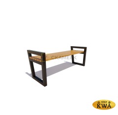 Скамейка «Муром» без спинки (1,5 ангарская сосна,40х60)