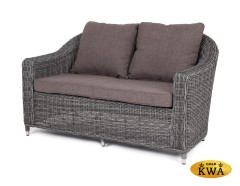 "Кон Панна" диван из искусственного ротанга двухместный, цвет графит
