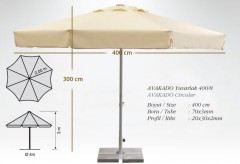 Зонт профессиональный Ø4 м