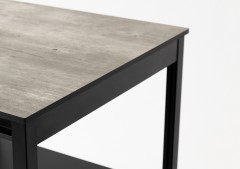 Cтол разделочный Lounge B-13, 40 см, черный/серый каспий