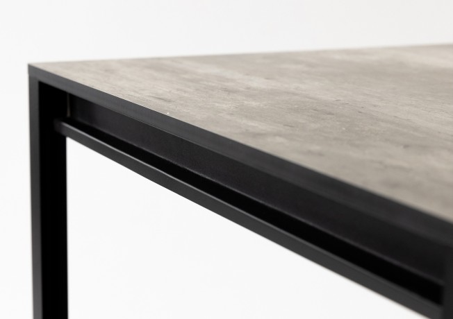 Cтол разделочный Lounge B-13, 40 см, черный/серый каспий