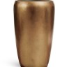 Кашпо TREEZ Effectory Metal Тёмное матовое золото д-32 см, в-51 см
