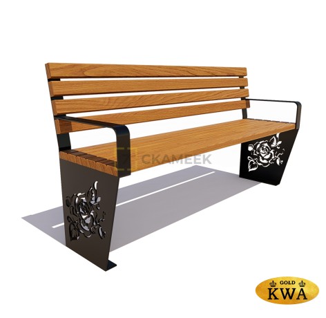 Скамейка «Роза» (1,8 лиственница,30х60)