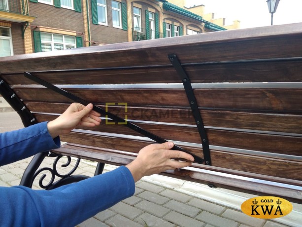 Скамейка садовая «Брянск» (2,5 м лиственница,30х60)