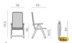 Кресло пластиковое складное