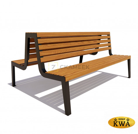 Скамейка «Магадан» (2,0, три опоры, ангарская сосна)