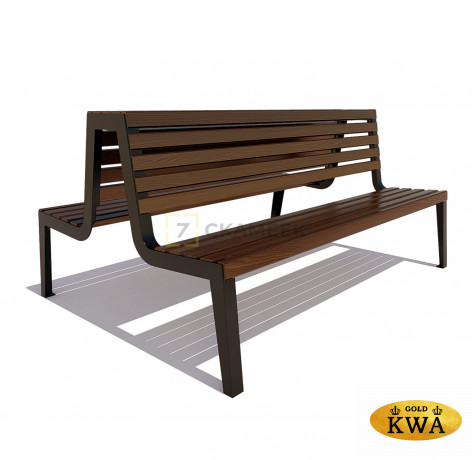 Скамейка «Магадан» (2,0, три опоры, ангарская сосна)