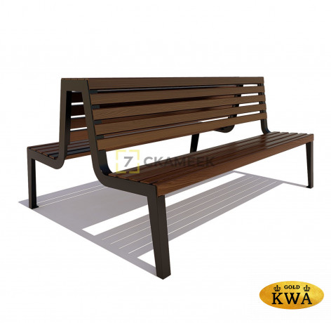 Скамейка «Магадан» (2,0, три опоры, ангарская сосна)