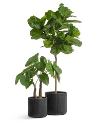 Кашпо Treez Ergo Jet Цилиндр Антрацит в-37, д-37 см