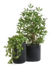 Кашпо Treez Ergo Jet Цилиндр Антрацит в-37, д-37 см