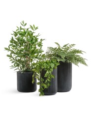 Кашпо Treez Ergo Jet Цилиндр Антрацит в-37, д-37 см