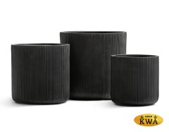 Кашпо Treez Ergo Jet Цилиндр Антрацит в-37, д-37 см