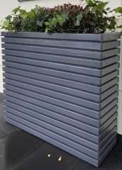 Кашпо уличное деревянное прямоугольное 93х30h120 см