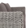 "Кальяри" диван из искусственного ротанга (гиацинт) трехместный, цвет серый