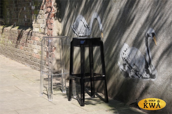 Табурет прозрачный полубарный