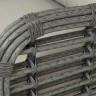 "Ницца" кресло из искусственного ротанга, цвет серый