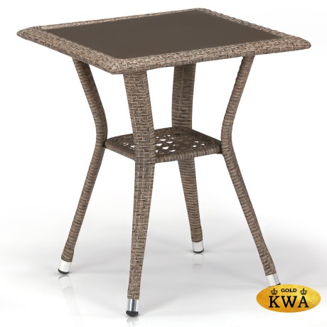Плетеный стол T25-W56-50x50 Light brown