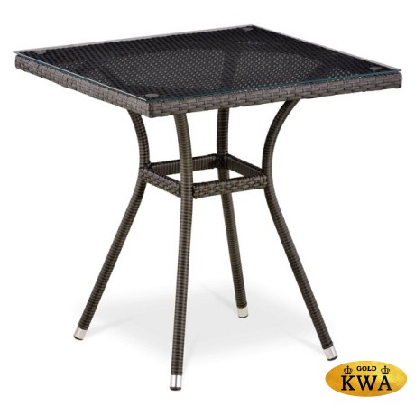Плетеный стол T282BNT-W53-70x70 Brown