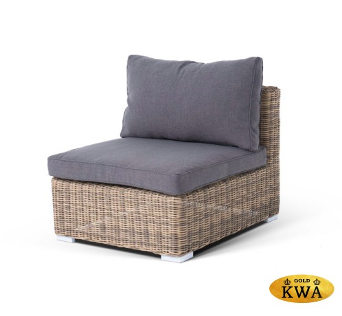 "Лунго" модуль диванный прямой с подушками, цвет соломенный