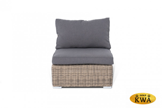 "Лунго" модуль диванный прямой с подушками, цвет соломенный