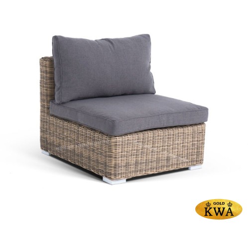 "Лунго" модуль диванный прямой с подушками, цвет соломенный