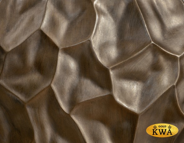 Кашпо-ваза TREEZ Effectory Metal Плоская сфера Design Crumple Чернёная бронза дл-58,ш-28,в-52 см 1/1