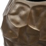 Кашпо-ваза TREEZ Effectory Metal Плоская сфера Design Crumple Чернёная бронза дл-58,ш-28,в-52 см 1/1