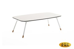 &quot;Верона&quot; журнальный стол из HPL 120х65, H40, каркас светло-серый (RAL 7035) муар, цвет столешницы &quot;серый гранит&quot;