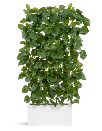 Кашпо TREEZ Effectory Gloss Низкий прямоугольник Белый глянцевый лак д-100, ш-45, в-45 см