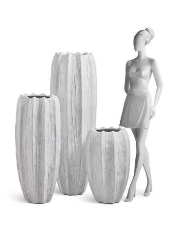 Кашпо TREEZ Effectory Aura Высокая Кашпо-ваза Жемчужный лак д-45 см, в-135 см 1/1