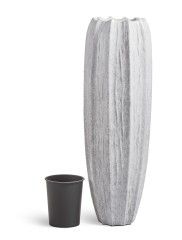 Кашпо TREEZ Effectory Aura Высокая Кашпо-ваза Жемчужный лак д-45 см, в-135 см 1/1