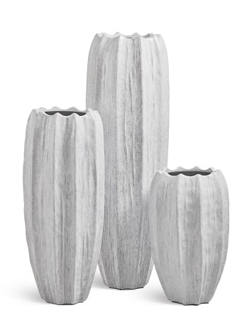 Кашпо TREEZ Effectory Aura Высокая Кашпо-ваза Жемчужный лак д-45 см, в-135 см 1/1